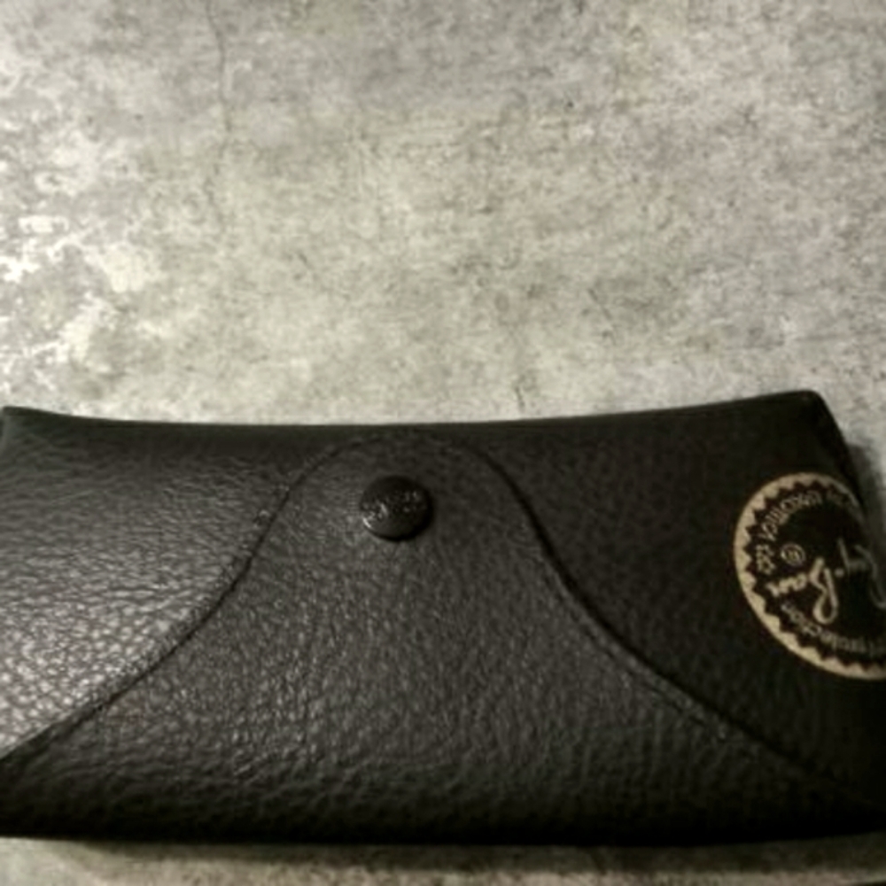 Black Leather Sunglasses Case